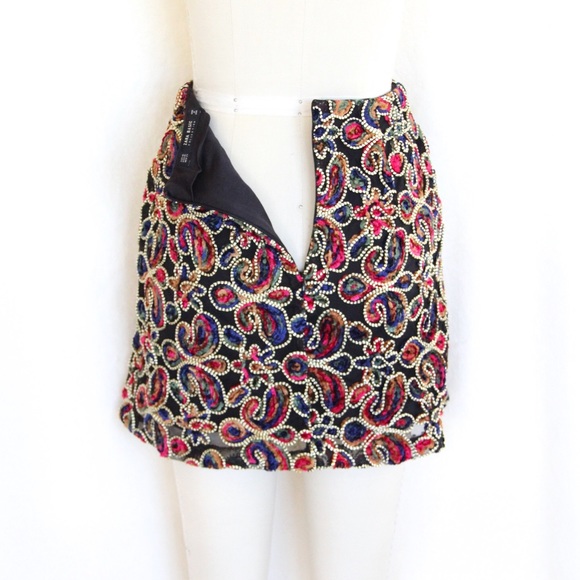 Zara Embellished Mini Skirt - Picture 6 of 8